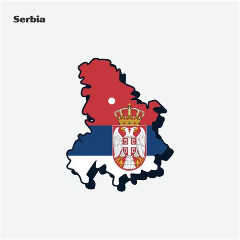 Serbia Nation Flag Map Infographic 20627746 Vector Art at Vecteezy