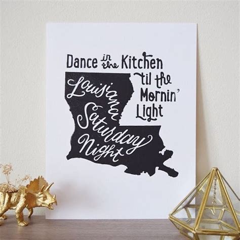 Louisiana Print: Louisiana Saturday Night Letterpress Wall Art | Painted signs, Letterpress ...