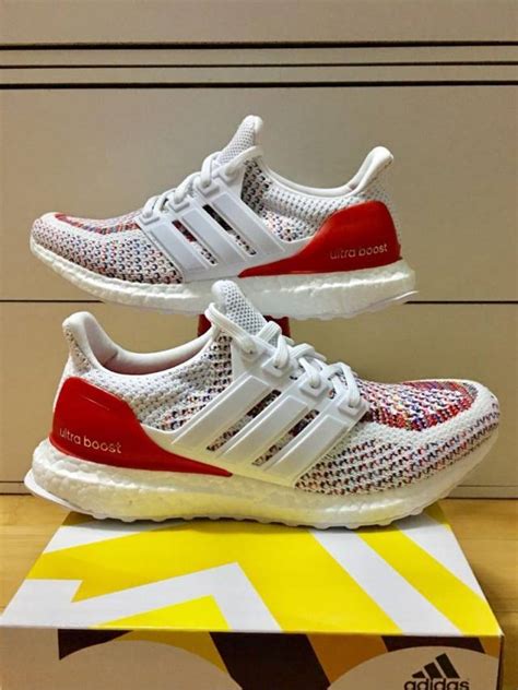 Adidas Ultra Boost 1.0 PK Multicolor White Red BB3911 6.5 & 7US ...