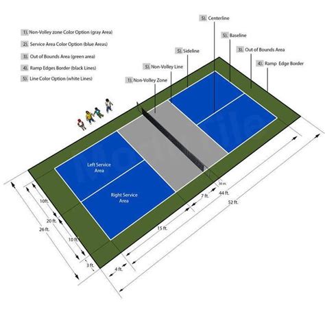 Pickleball Court Flooring, Kit, 26x52 | Pickleball court, Pickleball, Basketball court flooring