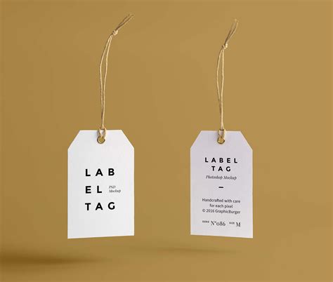 Free Label Tag Mockup (PSD)