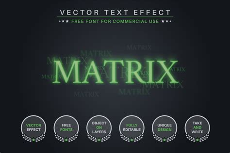 Matrix - Editable Text Effect, Font Style