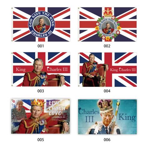 90*150CM OUR NEW King Charles III Succession Flag Union Jack British ...