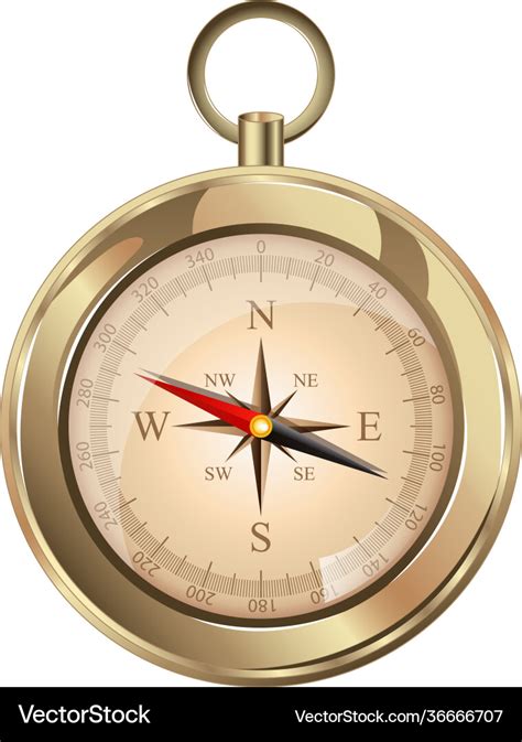 Antique compass Royalty Free Vector Image - VectorStock