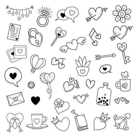 Love Doodles Vector Art, Icons, and Graphics for Free Download