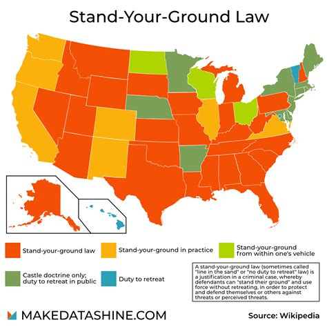 Stand-Your-Ground Law. - Maps on the Web