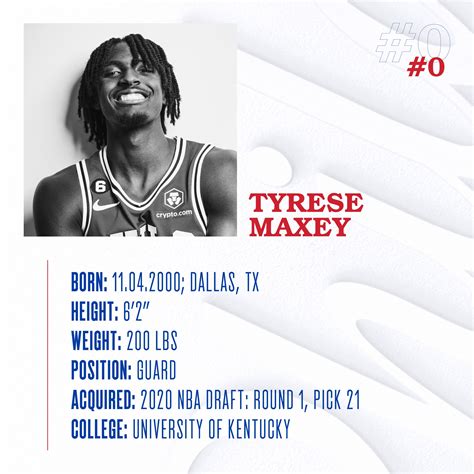 Tyrese Maxey Player Profile & Biography | Philadelphia 76ers