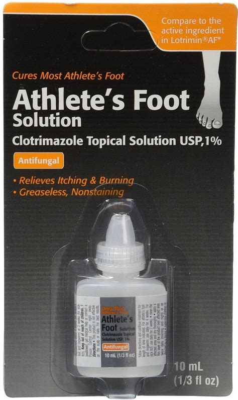 Athlete's Foot Solution Clotrimazole Topical Antifungal Medication, 0 ...