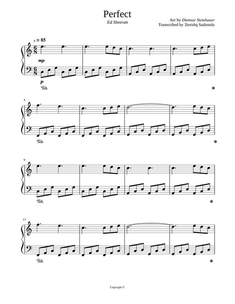 Perfect- Easy Piano Sheet music for Piano (Solo) | Musescore.com