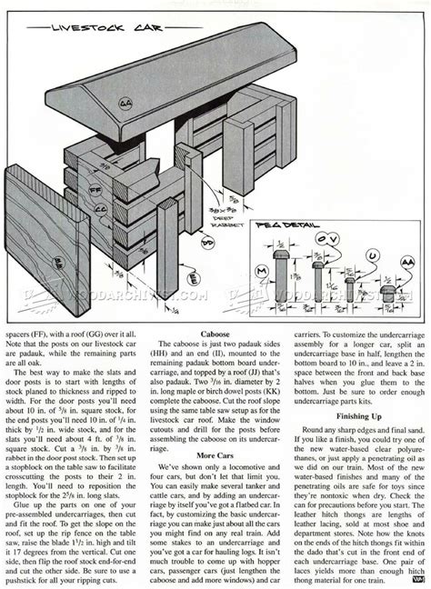 Wooden Toy Train Plans • WoodArchivist