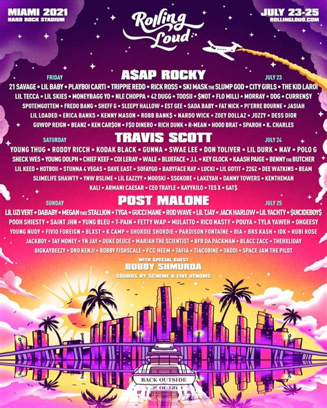 Rolling Loud Miami 2021 Lineup: ASAP Rocky, Travis Scott & Post Malone ...