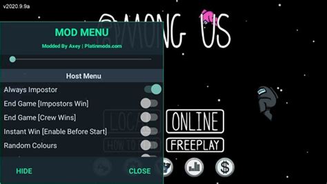 Among Us Mod Menu Becomes Impostor and Latest Version