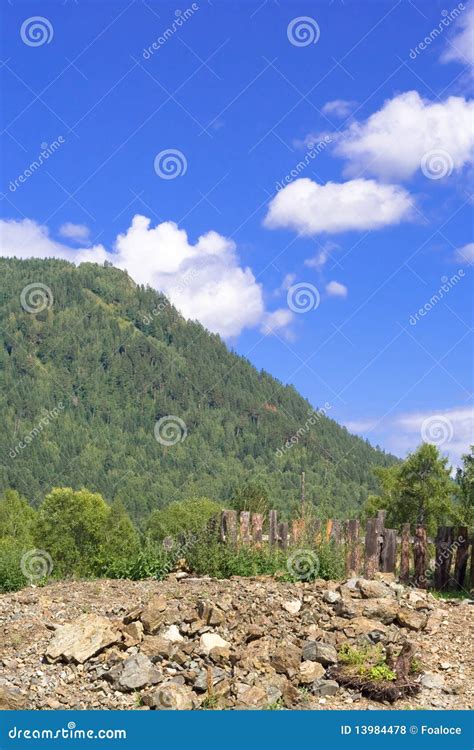 Sayan Mountains stock photo. Image of cloud, green, hill - 13984478