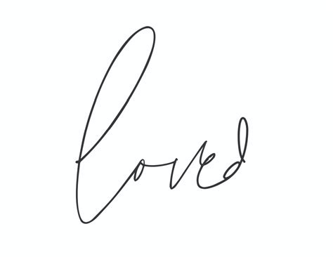 How to Write "Loved" in Cursive Font (3 Free Printables)