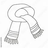 Scarf Coloring Pages sketch template