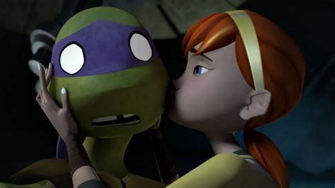 Image - April kisses Donnie.png - TMNT Wiki