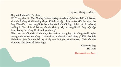 Tập làm văn lớp 3: Viết một bức thư ngắn cho người thân (30 mẫu) Những bài văn mẫu lớp 3