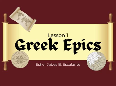 Lesson 1 - Greek Epics