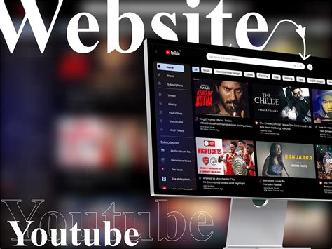 Youtube web design on Behance