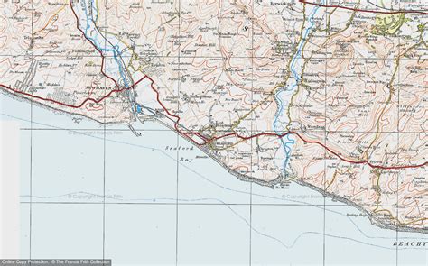 Historic Ordnance Survey Map of Seaford, 1920