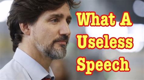 Justin Trudeau’s failure of a speech - YouTube