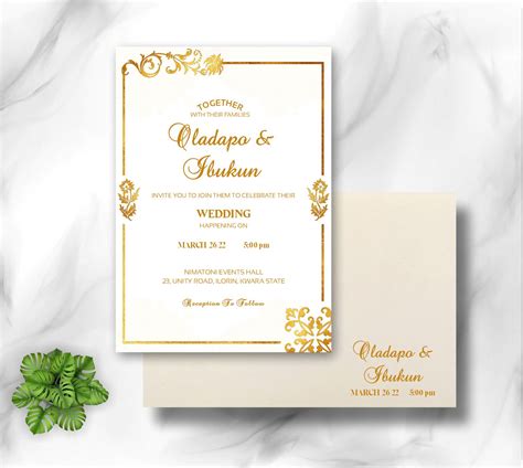 Get White And Gold Wedding Invitation Cards Design And Printing ...