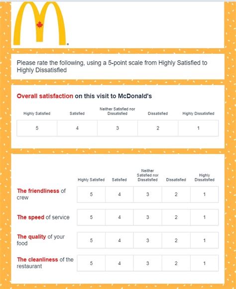 McDonald’s Canada Survey: Win Discount Coupon! | SweepstakeBible