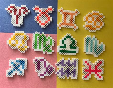 Perler Bead Zodiac Sign Keychains - Etsy Canada in 2022 | Easy perler beads ideas, Perler bead ...