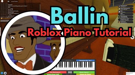 Mustard - Ballin | EASY Roblox Piano Tutorial + SHEETS IN DESCRIPTION! - YouTube