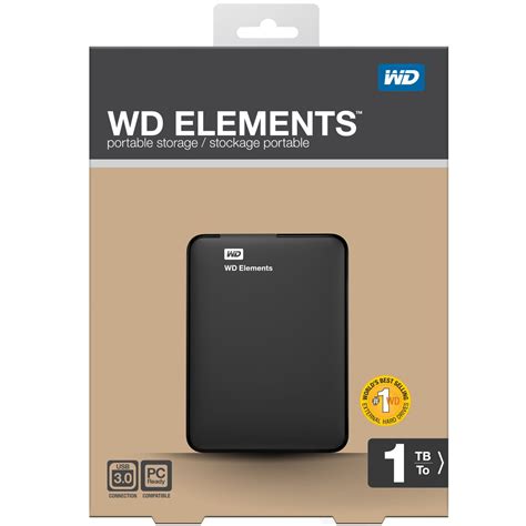 Disk Western Digital Elements Portable 1TB, USB 3.0, 2.5" externí, Black | PENTA SK