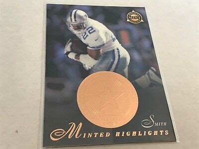 1997 Pinnacle Minted Highlights #28 Emmitt Smith Cowboys Nice | eBay