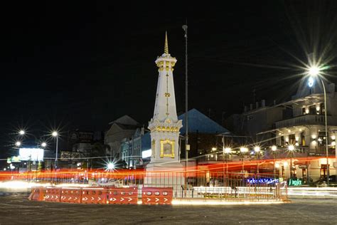 Yogyakarta, Indonesia, 2022 - night view from the Tugu Jogja or Yogyakarta Monument 6989983 ...