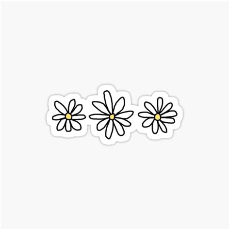 "Daisies sticker" Sticker by BasicallyBasic | Redbubble