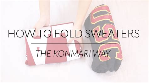 How to Fold Sweaters & Hoodies | KonMari Method by Marie Kondo - YouTube
