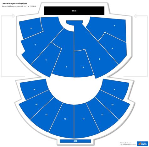 Ryman Auditorium Seating Chart - RateYourSeats.com