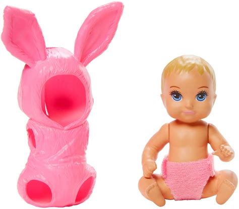 Barbie Skipper Babysitters Inc. Baby Doll with Removable Pink Bunny ...