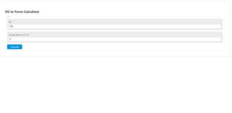 KG to Force Calculator - Calculator Academy