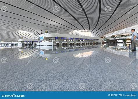 Architecture of Terminal Building of Daxing International Airport Editorial Photo - Image of ...