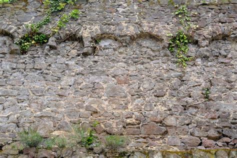 Beautiful Vintage Texture of the Wall of a Medieval Castle Built in ...