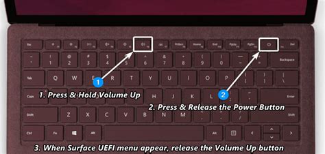 How do I boot a Surface Laptop to the UEFI menu? - Microsoft Community