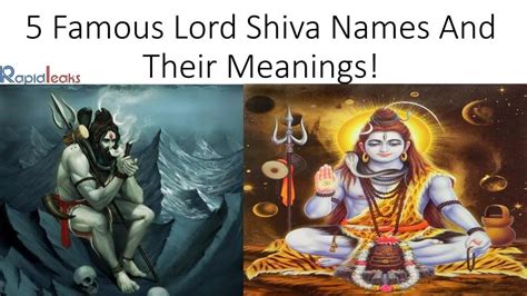 PPT - 5 Famous Lord Shiva Names And Their Meanings! PowerPoint Presentation - ID:7735131