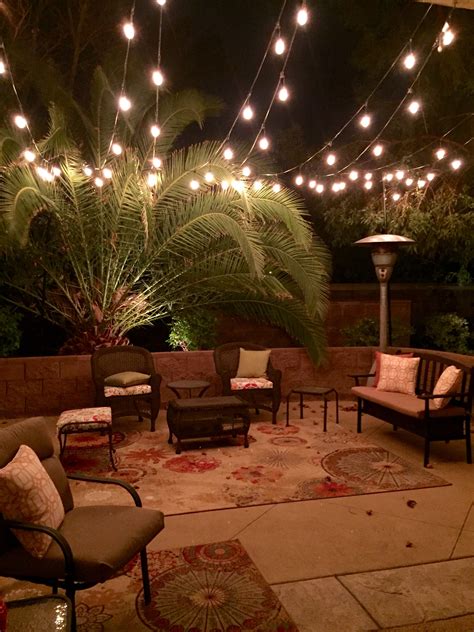 How to string outdoor patio lights