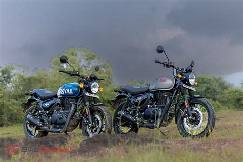 Royal Enfield Hunter 350 Retro vs Metro Variant: Performance Numbers Compared | BikeDekho