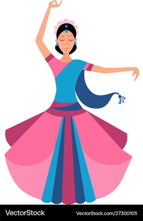 Indian Dance Logo Clip Art