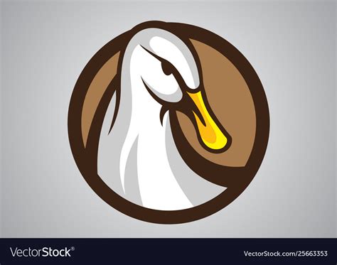 Duck-logo-emblem Royalty Free Vector Image - VectorStock