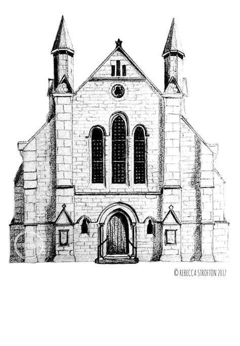 Drawing Of Church Building at PaintingValley.com | Explore collection of Drawing Of Church Building