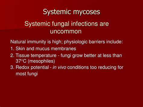 PPT - Systemic mycoses PowerPoint Presentation, free download - ID:215817