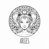 Adult Coloring Pages Zodiac Virgo sketch template