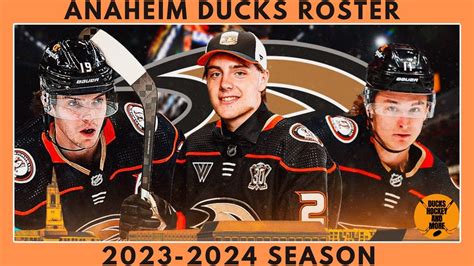 NHL | Anaheim Ducks 2023-24 Roster - YouTube