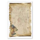 Old Pirate Map Treasure Chest Skull Bone Decoupage Tissue Paper | Zazzle